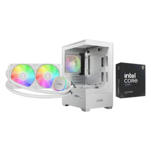 Gaming PC – Ultra Core i5 245K | 16GB DDR5 6000MHz | 500GB SSD | 240mm Liquid Cooler | 750W | H810M-K | Aura GC9M ARGB