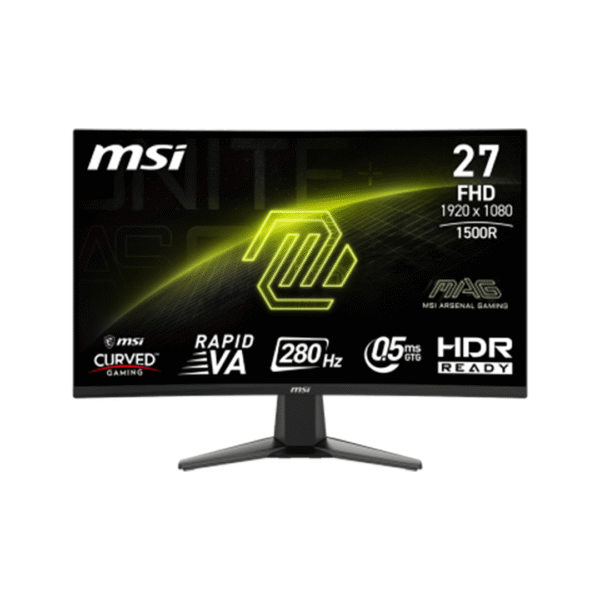 MSI MAG 276CXF 27-Inch FHD Curved Gaming Monitor – 280Hz / 0.5ms / Slim Bezel / Built-in Speakers
