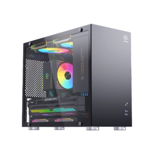 SNOWMAN CS013 mATX Tower PC Case – Tempered Glass Side Panel