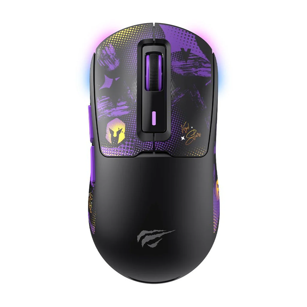 HAVIT RGB Tri-Mode Gaming Mouse Wireless MS969WB x VKS – 16000 DPI | Wired + 2.4GHz + Bluetooth V5.0