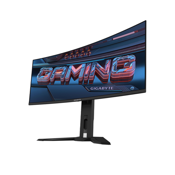 GIGABYTE MO34WQC2 34" QD-OLED Curved Gaming Monitor – WQHD 3440x1440 – 240Hz – 0.03ms – FreeSync Premium Pro – USB-C KVM – HDMI/DP – Adjustable – Black - Image 2