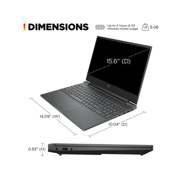 HP Victus 15-fa2013dx Gaming Laptop – i5-13420H | 8GB RAM | 512GB SSD | RTX 3050 | 15.6" FHD 144Hz - Image 5