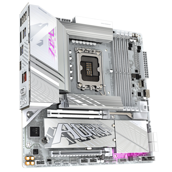 GIGABYTE Z890M A ELITE WF7 ICE + Intel Ultra 5 265K Combo – DDR5 – PCIe 5.0 – Wi-Fi 7 – LGA 1851 – Future-Ready Performance - Image 4