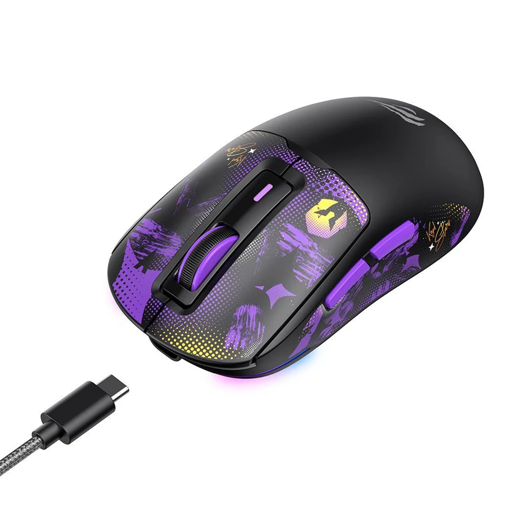 HAVIT RGB Tri-Mode Gaming Mouse Wireless MS969WB x VKS – 16000 DPI | Wired + 2.4GHz + Bluetooth V5.0 - Image 3