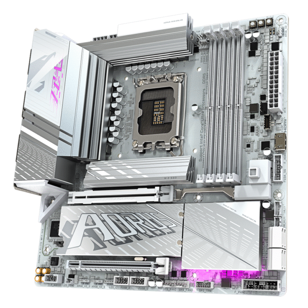 GIGABYTE Z890M A ELITE WF7 ICE + Intel Ultra 5 265K Combo – DDR5 – PCIe 5.0 – Wi-Fi 7 – LGA 1851 – Future-Ready Performance - Image 5