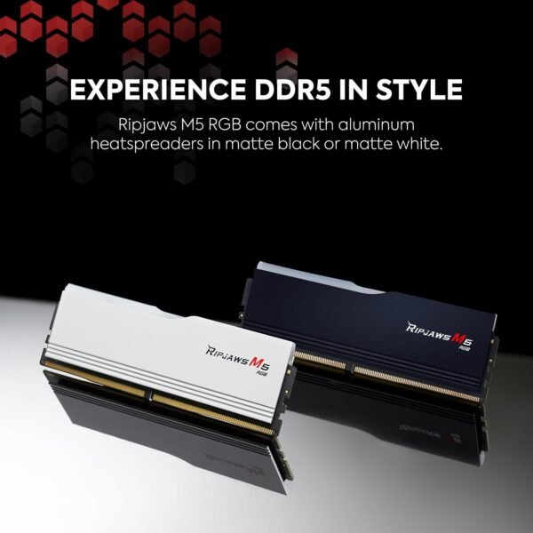  G.SKILL DDR5 5200MHZ 64GB (2X32GB) INTEL XMP RIPJAWS M5 RGB ( 4546 ) - Image 5
