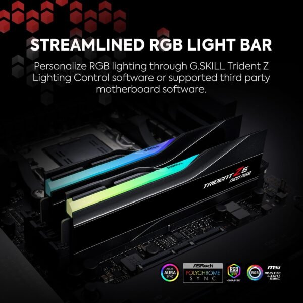  G.SKILL DDR5 8000MHZ 32GB (2X16GB) TRIDENT Z5 NEO RGB AMD EXPO - Image 3