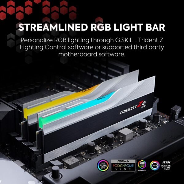  G.SKILL DDR5 5600MHZ 64GB (2X32GB) Trident Z5 RGB Intel XMP - Image 3