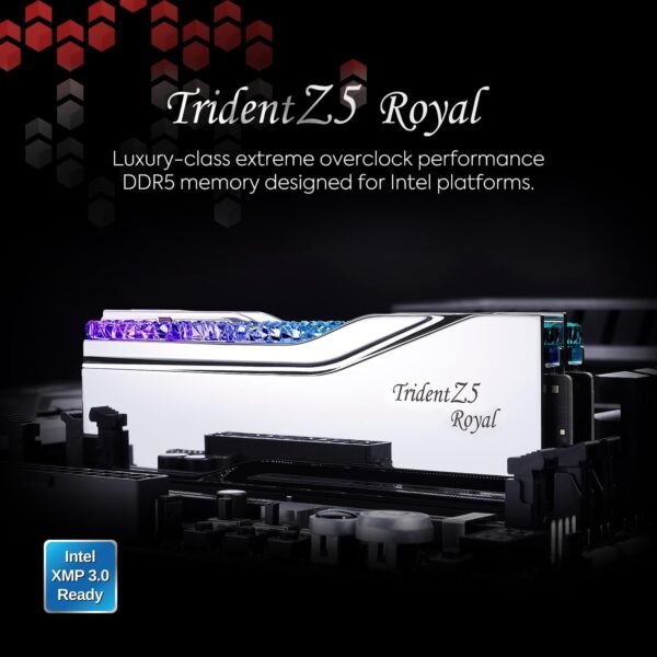  G.SKILL DDR5 8000MHZ 48GB (2X24GB) INTEL XMP TRIDENT Z5 ROYAL - Image 6