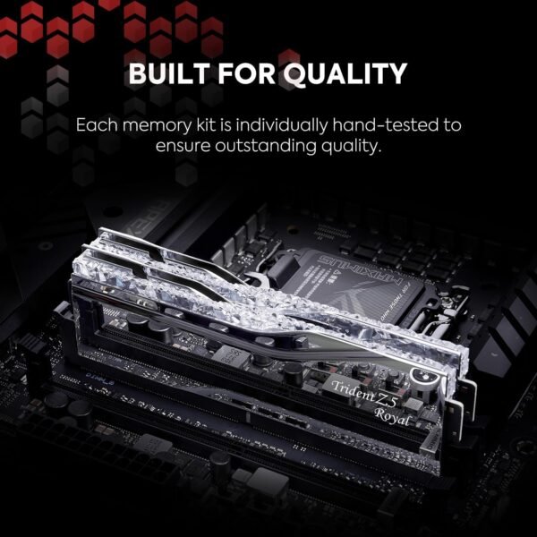  G.SKILL DDR5 8000MHZ 48GB (2X24GB) INTEL XMP TRIDENT Z5 ROYAL - Image 2