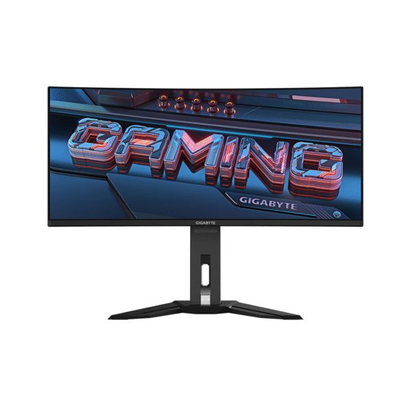 GIGABYTE MO34WQC2 34" QD-OLED Curved Gaming Monitor – WQHD 3440x1440 – 240Hz – 0.03ms – FreeSync Premium Pro – USB-C KVM – HDMI/DP – Adjustable – Black - Image 7