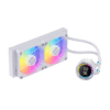 SNOWMAN KM240-ARGB AIO Liquid Cooler – 240mm Radiator | Dual Silent RGB Fans | High-Performance Cooling - White