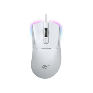HAVIT Gaming Mouse MS966 RGB Programmable – White | 12000 DPI | Ergonomic Design | RGB Backlit