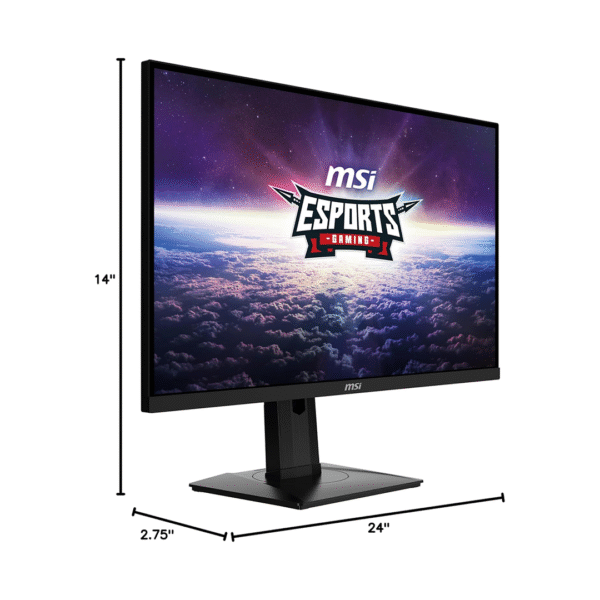 MSI G274QPX 27" Gaming Monitor – QHD 2560x1440, Rapid IPS, 1ms, 240Hz, G-Sync Compatible, HDR 400, Adjustable Stand, HDMI & DisplayPort, Black - Image 7