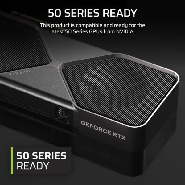 Corsair RM850x SHIFT Fully Modular ATX Power Supply - 80 PLUS Gold - ATX 3.1 - PCIe 5.1 - Zero RPM - Modular Side Interface - Black - Image 6
