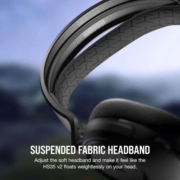 Corsair HS35 v2 Multiplatform Wired Gaming Headset – Flexible Omni-Directional Microphone – Universal 3.5mm Connection – PC, Mac, PS5, PS4, Xbox, Nintendo Switch, Mobile – Carbon - Image 4