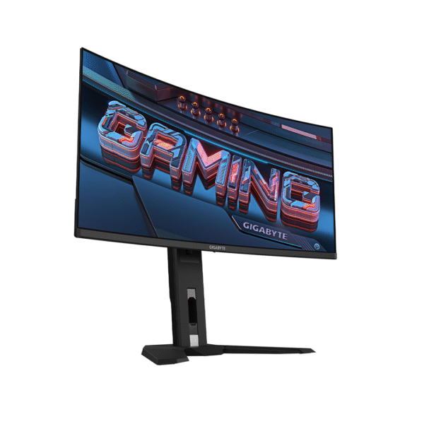 GIGABYTE MO34WQC2 34" QD-OLED Curved Gaming Monitor – WQHD 3440x1440 – 240Hz – 0.03ms – FreeSync Premium Pro – USB-C KVM – HDMI/DP – Adjustable – Black - Image 8