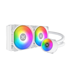 XIGMATEK  Liquid Killer X Arctic 240 (AIO Liquid Cooler, New X logo ARGB Pump Head, 2x120mm ARGB Fan, Plastic Steel Backpanel)