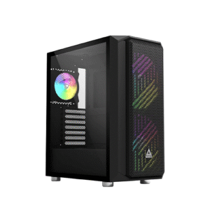 Montech AIR X  ATX Mid-Tower Case, Super High Airflow, Pre-Installed Dual 200mm ARGB Fans, 120mm ARGB Fan, ARGB Controller, Motherboard Sync, Pull Out Tempered Glass, (AIR X ARGB)