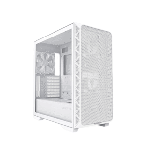 Montech AIR 903 Base, E-ATX Mid Tower Case, High Airflow with Max Capacity, 3X 140mm PWM Fans Pre-Installed, Tempered Glass Side Panel, Mesh Front, Type-C, Support 4090 GPUs, White