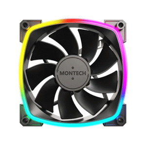 Montech RX 120 ARGB Reversed Fan 1600PWM, High-End Durability, Silent Performance, and Stunning ARGB Design (120mm)