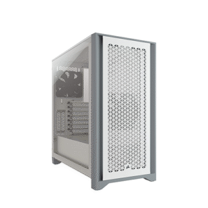 Corsair 4000D Airflow Tempered Glass Mid-Tower ATX PC Case - White