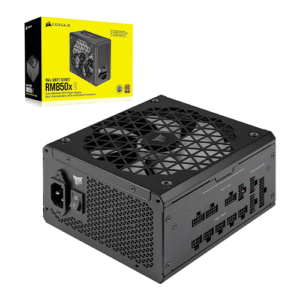 Corsair RM850x SHIFT Fully Modular ATX Power Supply - 80 PLUS Gold - ATX 3.1 - PCIe 5.1 - Zero RPM - Modular Side Interface - Black