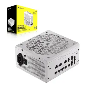 CORSAIR RM850x SHIFT Fully Modular ATX Power Supply - 80 PLUS Gold - ATX 3.1 - PCIe 5.1 - Zero RPM - Modular Side Interface - White
