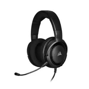 CORSAIR HS35 Stereo Lightweight Multiplatform Wired Gaming Headset – Detachable Uni-Directional Microphone – Neodymium Drivers – PC, PS5, PS4, Xbox, Nintendo Switch, Mobile – Carbon