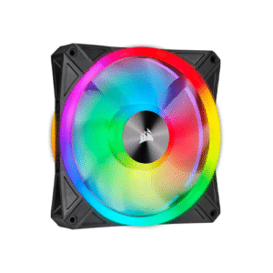 Corsair QL Series, QL140 RGB, 140mm RGB LED Fan, Single Pack, Black