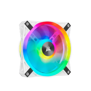 Corsair QL Series, iCUE QL140 RGB, 140mm RGB LED PWM White Fan, Single Fan