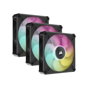 CORSAIR CASE FAN ICUE ML120 RGB ELITE PREMIUM 120MM PWM MAGNETIC LEVITATION FAN-TRIPLE FAN KIT WITH ICUE LIGHTING NODE CORE