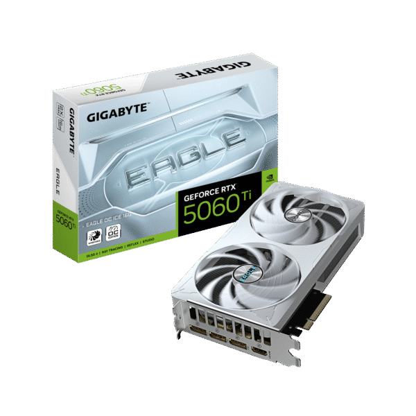 GIGABYTE GeForce RTX 5060 Ti Eagle OC ICE 16G Graphics Card, 16GB 128-bit GDDR7, PCIe 5.0, WINDFORCE Cooling System, GV-N506TEAGLEOC ICE-16GD Video Card - Image 4
