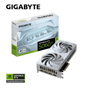 GIGABYTE GeForce RTX 5060 Ti Eagle OC ICE 8G Graphics Card - 8GB GDDR7, 128 Bit, PCI-E 5.0, 2617MHz Core Frequency, 3 x DisplayPort, 1 x HDMI, GV-N506TEAGLEOC ICE-8GD