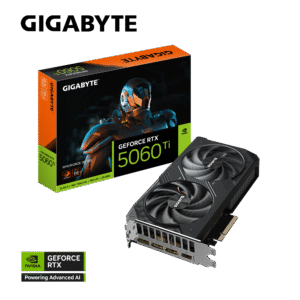 GIGABYTE GeForce RTX 5060 Ti WINDFORCE OC 16G Graphics Card, 16GB 128-bit GDDR7, PCIe 5.0, WINDFORCE Cooling System, GV-N506TWF2OC-16GD Video Card