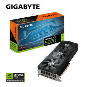 GIGABYTE GeForce RTX 5070 Eagle OC SFF 12G Graphics Card, 12GB 192-bit GDDR7, PCIe 5.0, WINDFORCE Cooling System, GV-N5070EAGLE OC-12GD Video Card