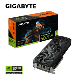 GIGABYTE GeForce RTX 5070 Ti WINDFORCE OC SFF 16G Graphics Card, 16GB 256-bit GDDR7, PCIe 5.0, WINDFORCE Cooling System, GV-N507TWF3OC-16GD Video Card