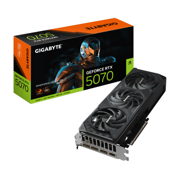 GIGABYTE GeForce RTX 5070 WINDFORCE OC SFF 12G Graphics Card, 12GB 192-bit GDDR7, PCIe 5.0, WINDFORCE Cooling System, GV-N5070WF3OC-12GD Video Card - Image 2
