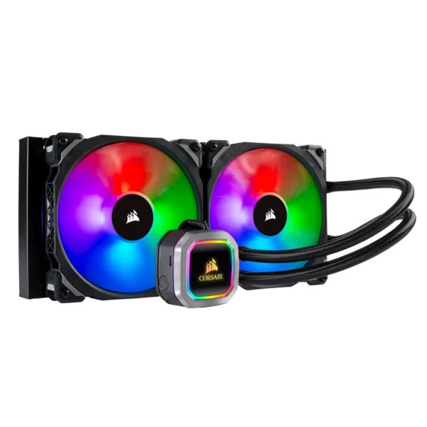 Corsair Hydro Series, H115i RGB PLATINUM, 280mm Radiator, Dual 140mm PWM fans, Liquid CPU Cooler,refurbish