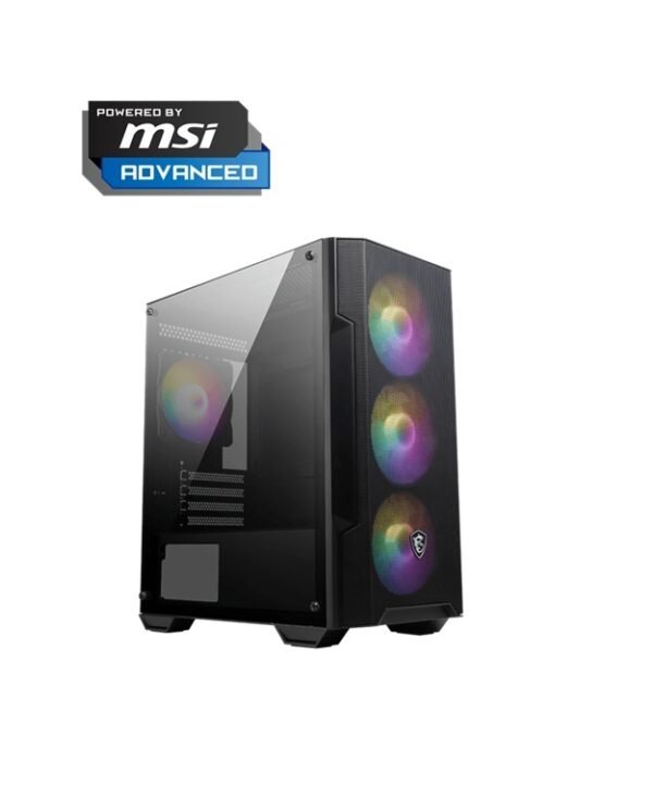 Powered By MSI Advanced-I5-12400F,THERMALKTAKE CONTAC 9 SE COOLER,MSI PRO H610M-G DDR4 MOTHERBOARD,XPG D50 16GB RAM DDR4 3600MHZ,MSI SPATIUM S270 SATA 960GB 2.5 SSD,MSI GeForce RTX 5060 8G Shadow 2X OC VGA,AEROCOOL 750W BRONZE POWER SUPPLY,MSI MAG FORGE M100A CASE 4 FANS