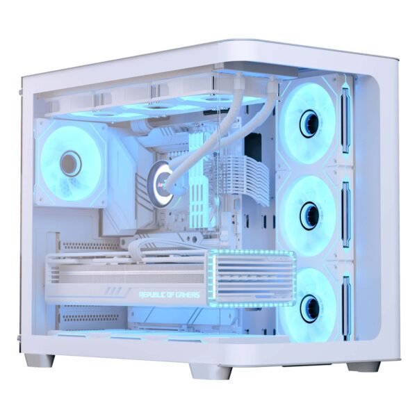 Powered By MSI Advanced-I5-14400F,MSI A13 240MM COOLER WHITE,KINGSTON 1 TB M.2 SSD 3500MB/S,MSI GeForce RTX 5060 8G Ventus 2X OC VGA,MSI Pro B760M-P LGA DDR5 1700 ATX Motherboard,MSI 750GF POWER SUPPLY,XPG LANCER 32GB RAM DDR5 6000MHZ,AEROCOOL P500C WHITE CASE 4 FANS - Image 8
