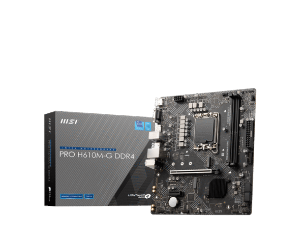 Powered By MSI Advanced-I5-12400F,THERMALKTAKE CONTAC 9 SE COOLER,MSI PRO H610M-G DDR4 MOTHERBOARD,XPG D50 16GB RAM DDR4 3600MHZ,MSI SPATIUM S270 SATA 960GB 2.5 SSD,MSI GeForce RTX 5060 8G Shadow 2X OC VGA,AEROCOOL 750W BRONZE POWER SUPPLY,MSI MAG FORGE M100A CASE 4 FANS - Image 4