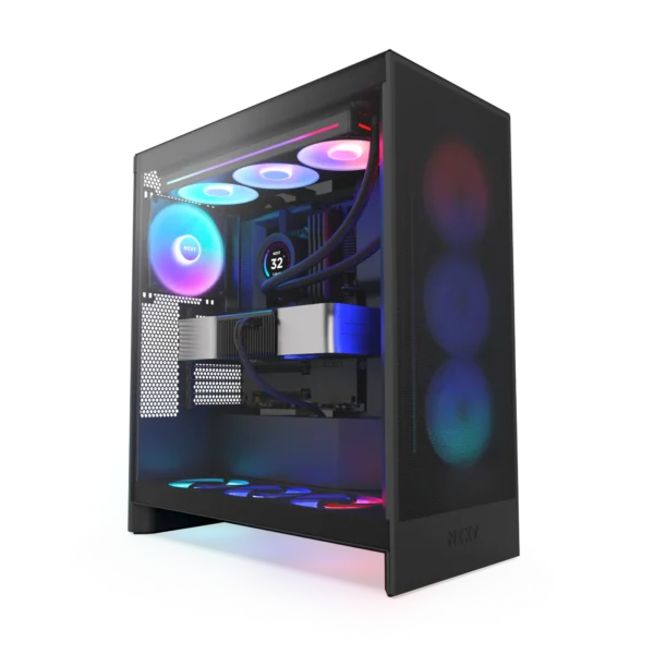Powered By MSI Advanced-I5-14400F,MSI Pro B760M-P LGA DDR5 1700 ATX Motherboard,MSI GeForce RTX 5080 16G SHADOW 3X OC,MSI MAG A15 360MM COOLER,MSI M480PRO 4TB M.2 SSD 7400MB/S,AEROCOOL 850W GOLD POWER SUPPLY,XPG LANCER 32GB RAM DDR5 6000MHZ,NZXT H7 FLOW RGB BLACK CASE 4 FANS - Image 8