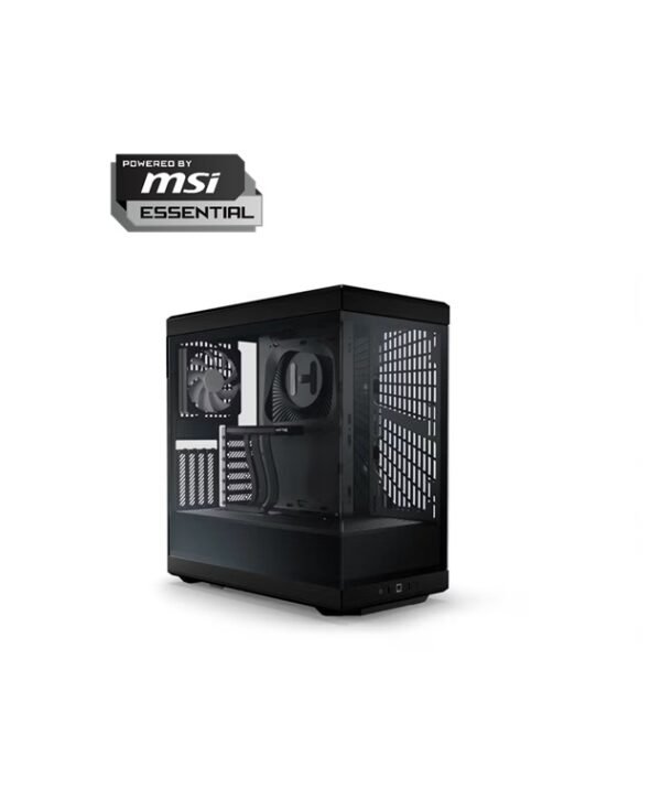 Powered By MSI Essential-RYZEN 7 7700,ANTEC SYMPHONY 360MM COOLER ARGB,MSI PRO B840-P WIFI AMD MOTHERBOARD,MSI RTX 5060 TI 16GB VENTUS 2X 8GB,XPG32GB RAM DDR5,AEROCOOL 850W POWER SUPPLY,KINGSTON M.2 SSD 1 TB 6000MB/S,HYTE Y40 ATX BLACK CASE
