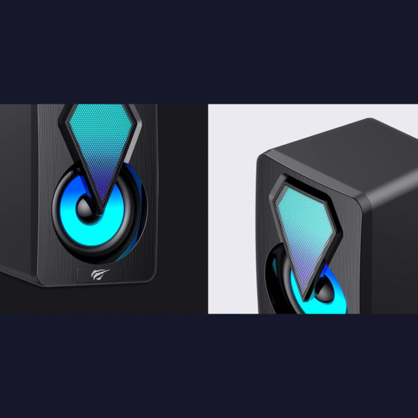 Havit SK210 Mini Pro RGB 2.0 Speaker – Black - Image 9