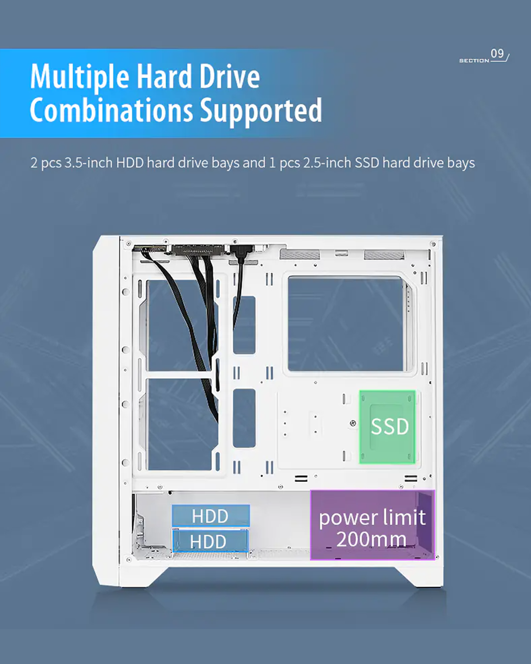 Huntkey GX750A Predator ATX Gaming Chassis – 4 Fans - Image 12