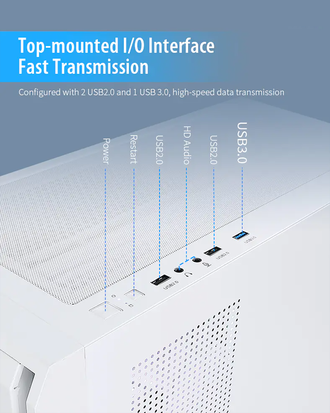 Huntkey GX750A Predator ATX Gaming Chassis – 4 Fans - Image 13