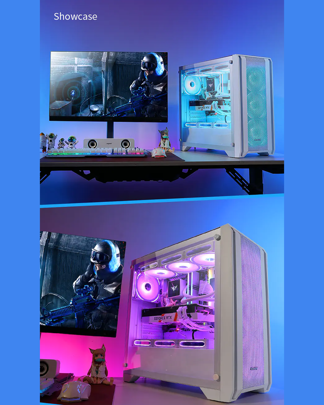 Huntkey GX750A Predator ATX Gaming Chassis – 4 Fans - Image 16