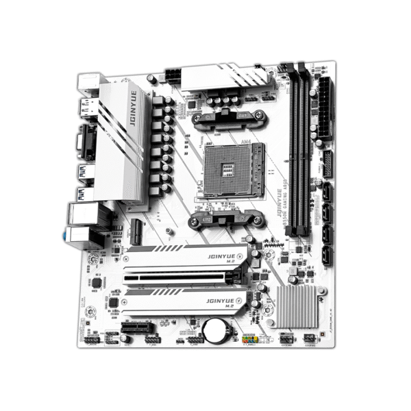 JGINYUE B550M GAMING ARGB Motherboard (AMD AM4, DDR4, PCIe 4.0, ARGB Lighting, Micro-ATX) - Image 2