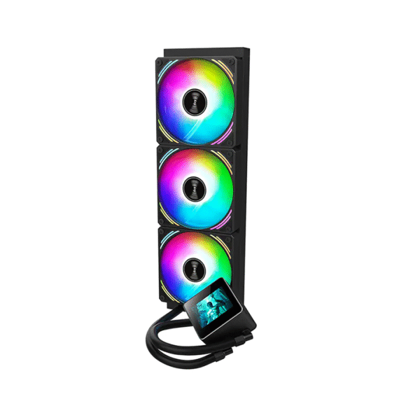 HUNTKEY MVP POSEIDON V360 Liquid Cooler – 360mm Radiator | 4-inch HD IPS Monitor | ARGB | High-Performance CPU Cooling - Image 2